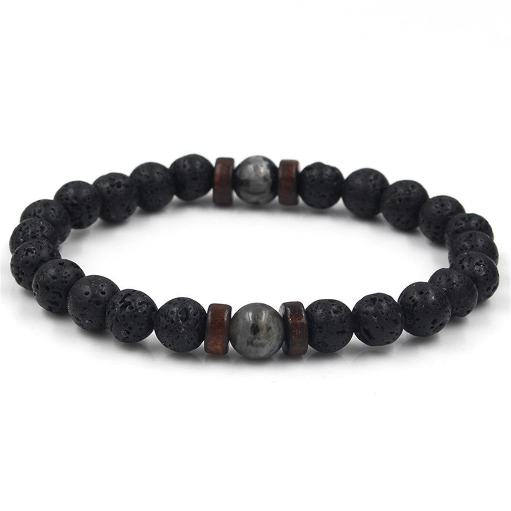 Vintage Volcanic Stone Beaded Bracelet Durable And Stylish For Daily Wear And Occasions For Everyday Style Use