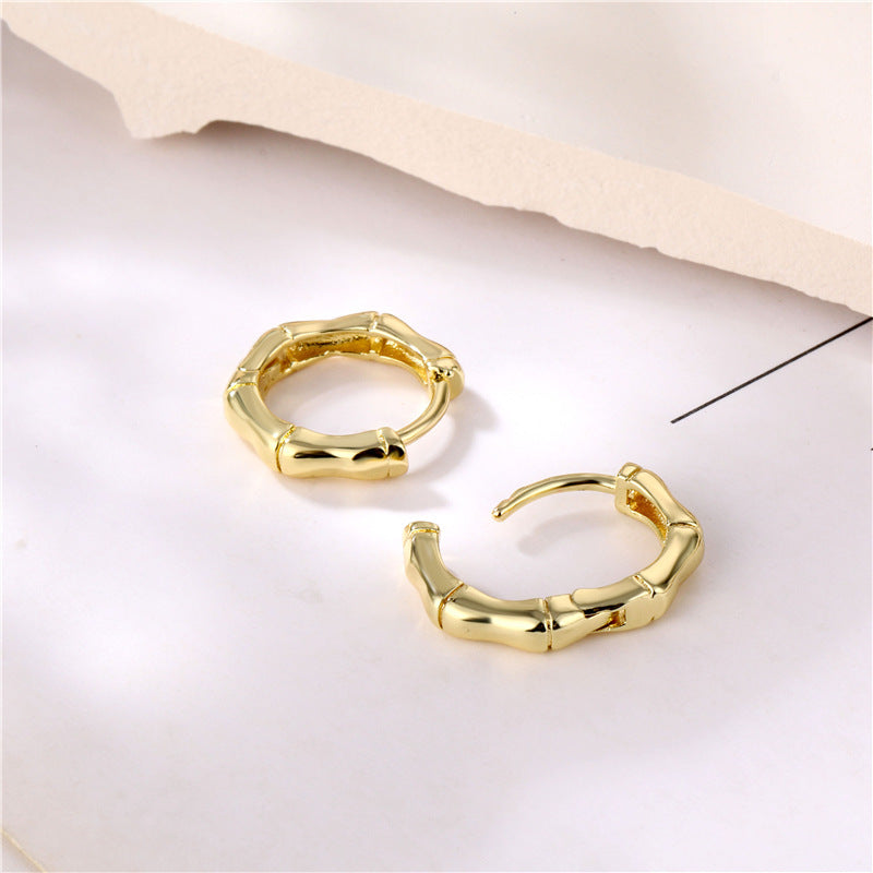 Womens Hexagon Dangle Earrings Copper Gold Plated Geometric Jewelry In Korean Style For Women Fashion Jewelry