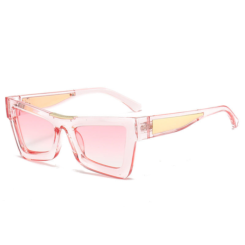 Cat Eye Sunglasses UV Protection Fashion Eyewear With Plastic And Metal Frame PC Lens Outdoor Sun Visor Access