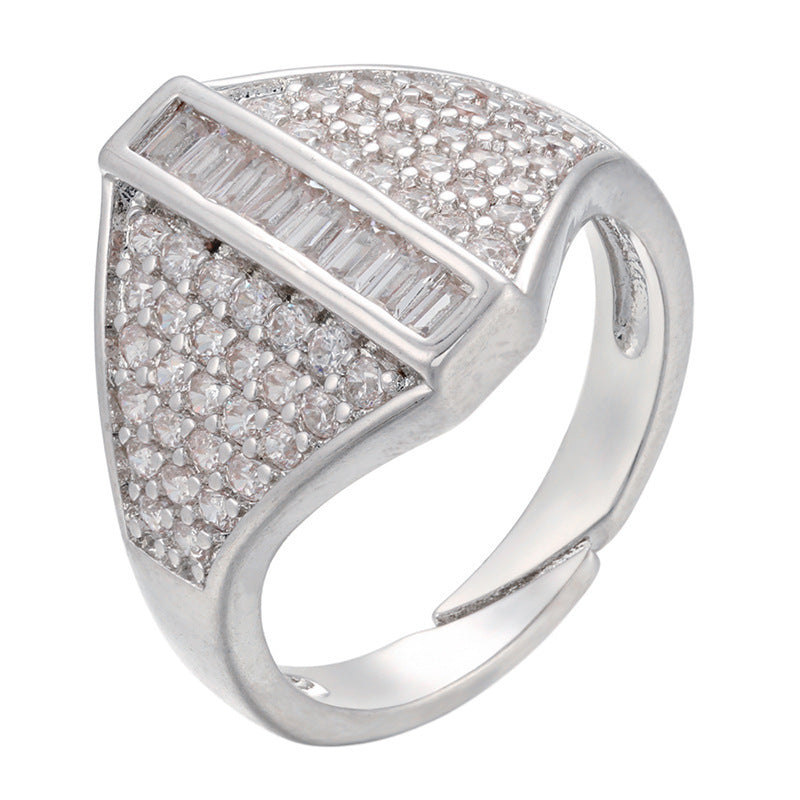 Adjustable Women Ring Copper Jewelry Butterflies Star Heart Twist Design Goldtone Fashion Accessory Daily Wear