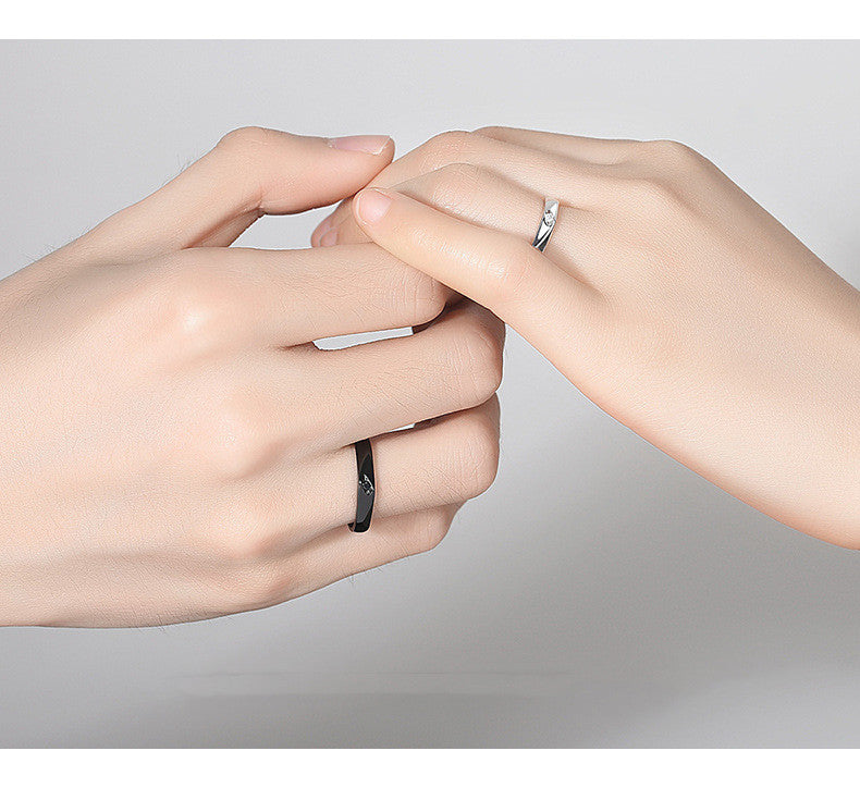 Adjustable Copper Couple Rings Set For Men And Women Inseparable Fashion Anniversary Gift For Couples Keepsake