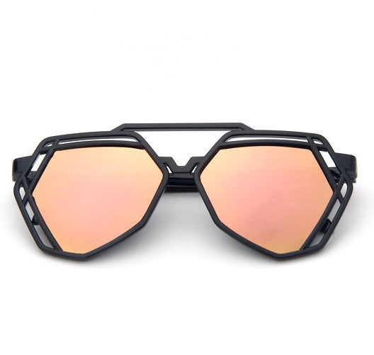 Resin Lens Sunglasses With Plastic Frame Unisex Fashionable Eye Protection Trendy Sun Glasses With UV 400 Protection