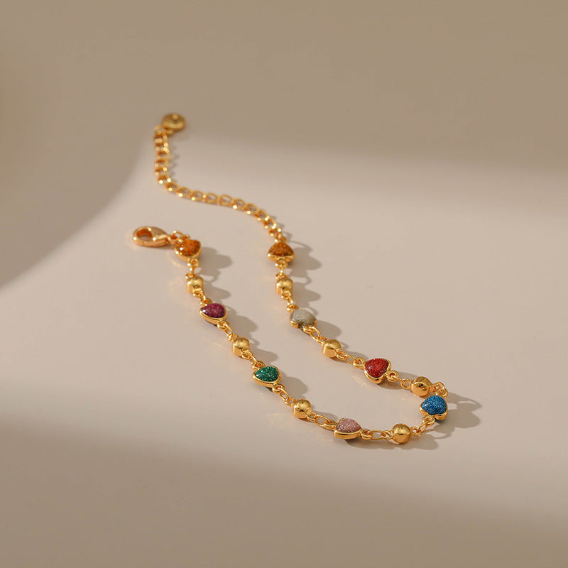 Geometric Copper Plated Real Gold Bracelet For Women Elegant Fashion Jewelry Simple Chic Timeless Elegant Gift