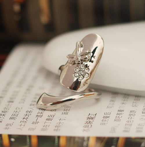 Adjustable Alloy Nail Ring Fashion Gift For Women Piece