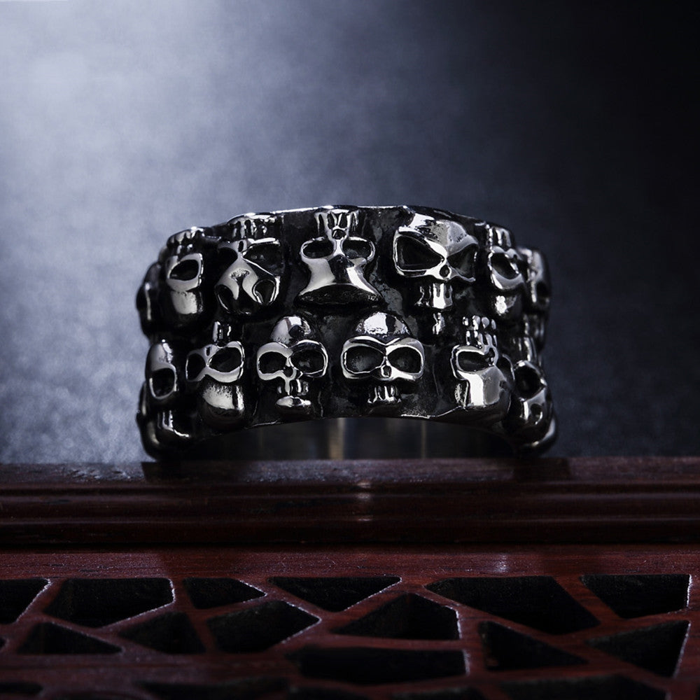 Men's Titanium Steel Ring Extra Wide Korean Ring