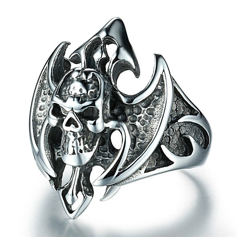 Punk Style Skull Ring Alloy Unisex Jewelry Electroplating European American Animal Zodiac Not Inlaid Mosaic Retro