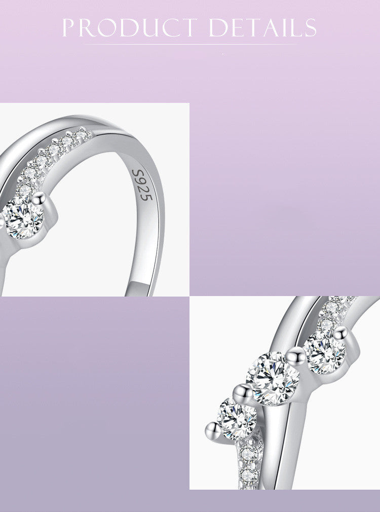 Womens S925 Silver Ring Geometric Diamond Cut Gold Plated With Artificial Gemstones And Semi Precious Stones US