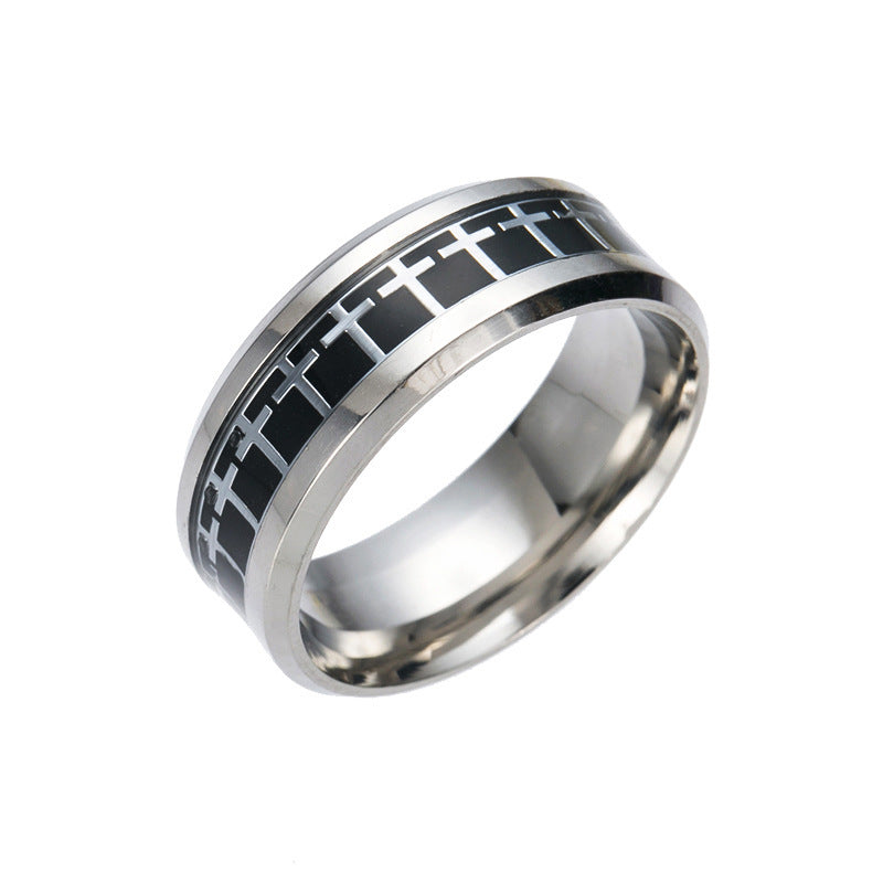 Stainless Steel Cross Ring For Women Fashion Jewelry Gift