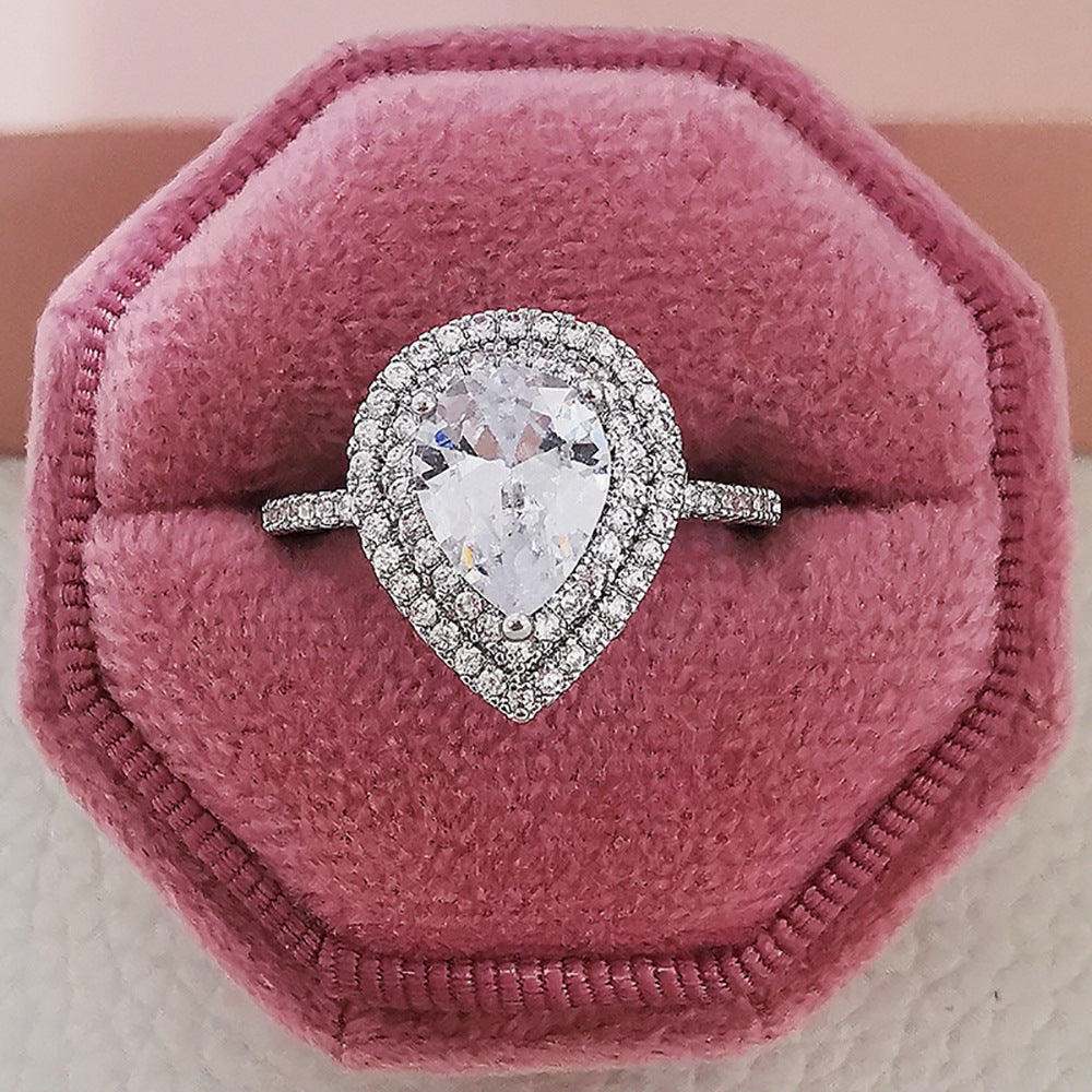 Copper Ring Electroplated Fashion Jewelry For Women Elegant Chic Band Ring Gift For Her Everyday Wear Trendy Accessory