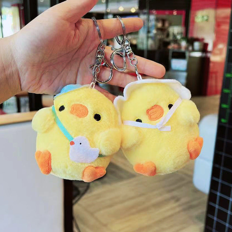 Chick Pendant Plush Chicken Bag Charm Doll Adorable Design Fashionable Doll With Soft Plush Material PP Cotton