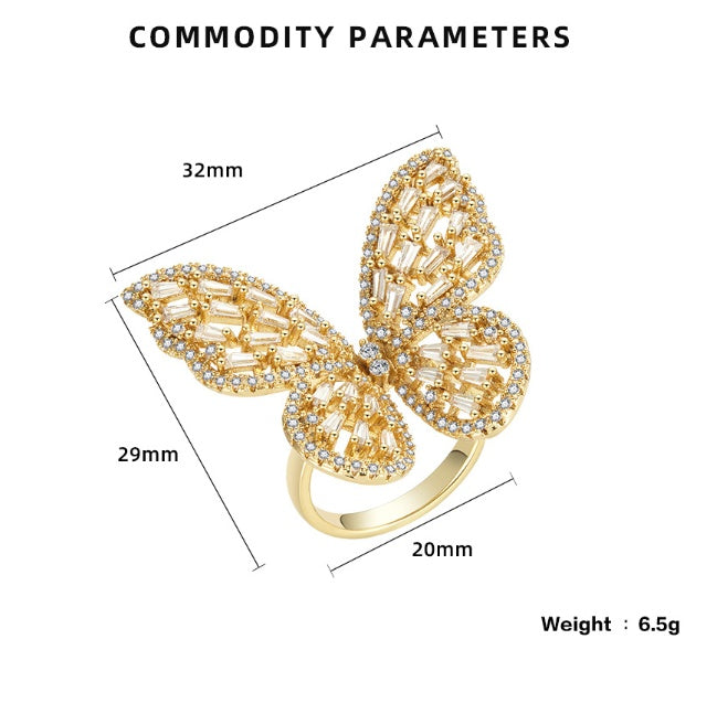 3D Butterfly Jewelry Hollow Design Gift Packaged For Women And Girls Anniversary Celebration Gift For Any Gift