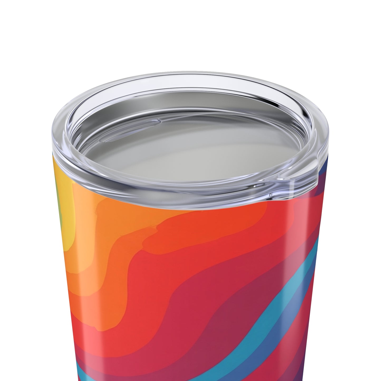 20 Oz Stainless Steel Tumbler With Printed Design And Double Wall Insulation Secure Lid For Hot Or Cold Beverages
