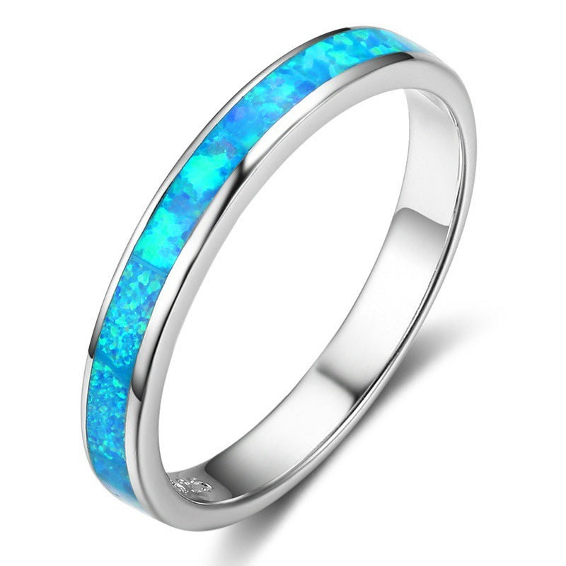 Elegant Opal Ring Classic Design With Lustrous Gemstone For Everyday Wear And Special Occasions For Daily Wear