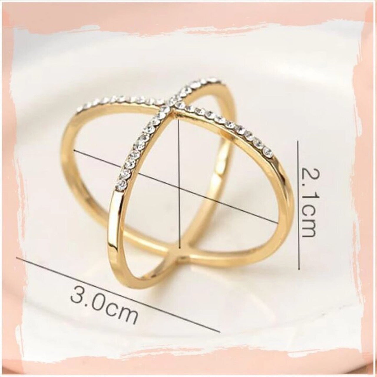 Womens Scarf Buckle Ring Diamond Studded Cross Cutout Geometric Alloy Elegant Multi Functional Fashion Accessory