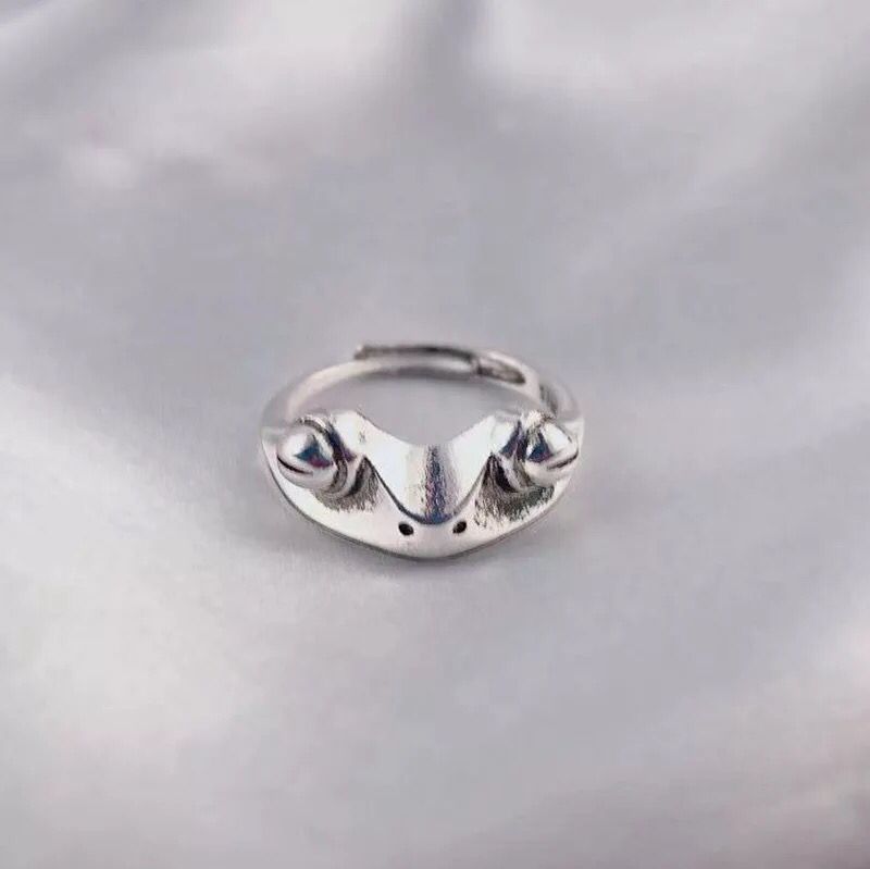 Womens 925 Sterling Silver Frog Ring Vintage Antiqued Finish Jewelry Gift for Her Women and Girls Gift For All