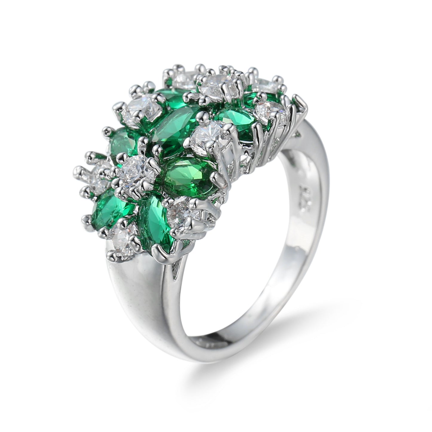 Zircon Ring For Women Sparkling Solitaire Band In Stainless Steel Jewelry Gift Elegant Gift For Occasions Soon