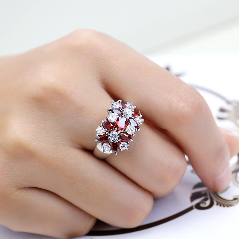 Zircon Ring For Women Sparkling Solitaire Band In Stainless Steel Jewelry Gift Elegant Gift For Occasions Soon