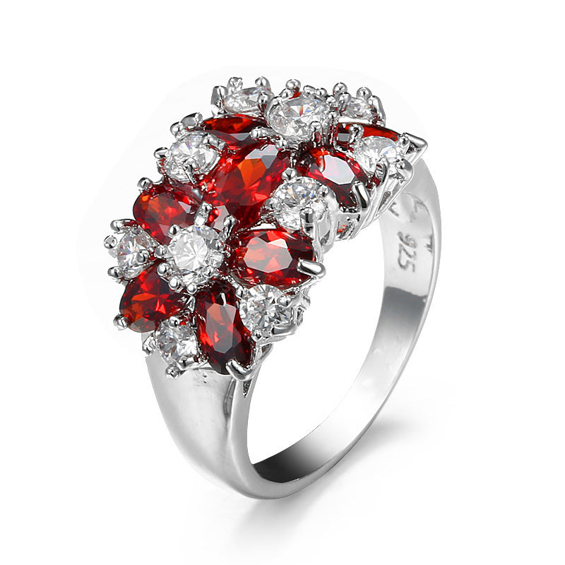 Zircon Ring For Women Sparkling Solitaire Band In Stainless Steel Jewelry Gift Elegant Gift For Occasions Soon