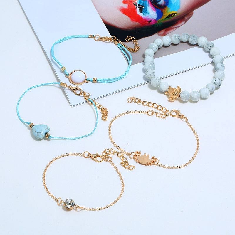 Crab Charm Bracelet Women and Girls Adjustable Alloy Animal Design Fashion Wristband for Everyday Wear Trendy