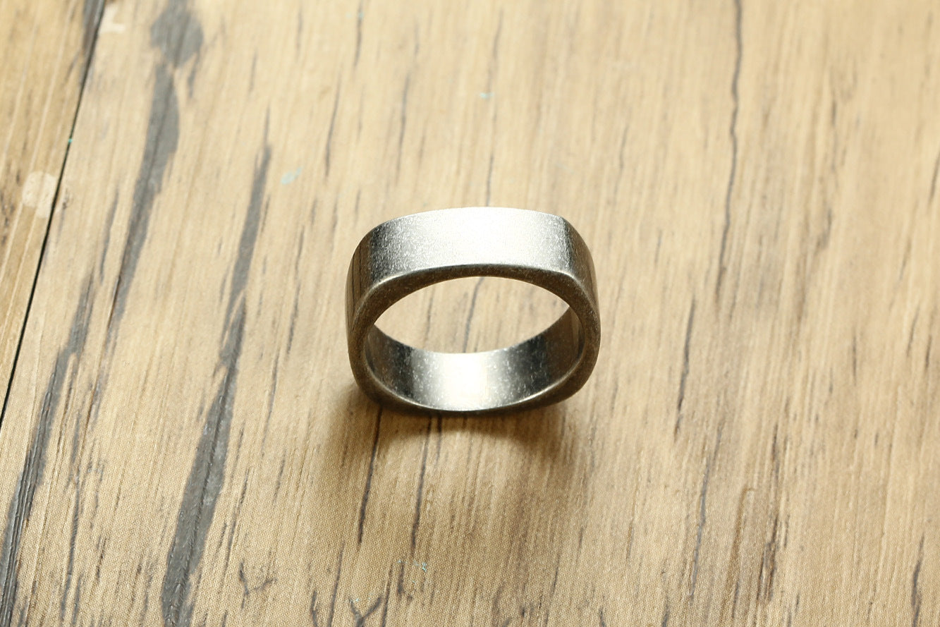 Mens Stainless Steel Ring Band Simple Design Statement Ring For Anniversary And Engagement Elegant Everyday Wear Gift