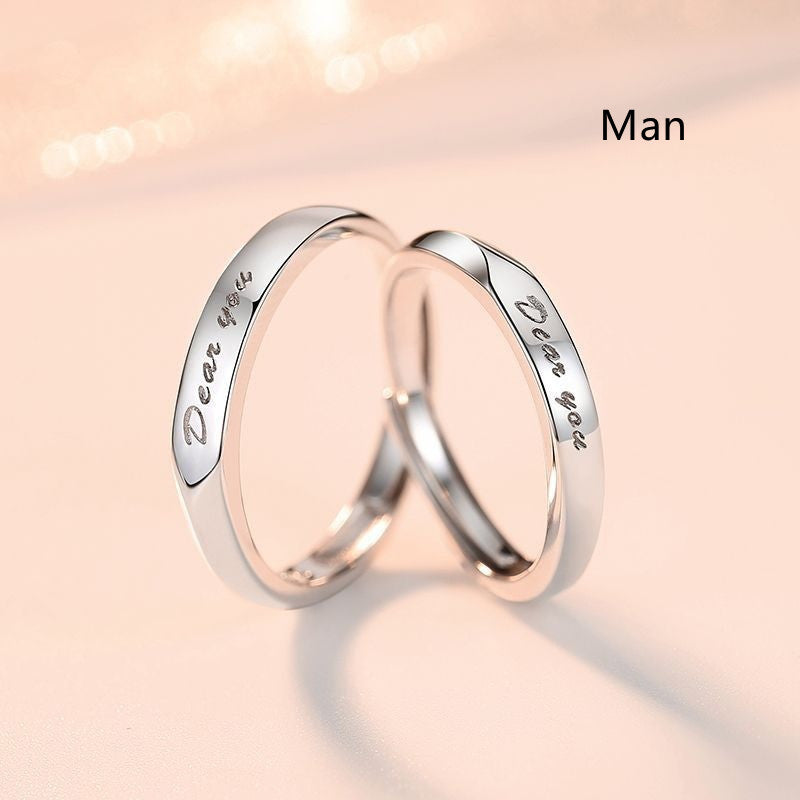 Adjustable Couple Rings Geometric Copper For Him And Her