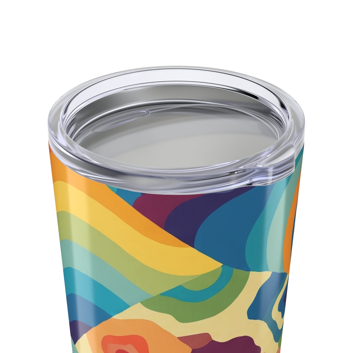 20oz Stainless Steel Travel Mug With Printed Pattern Double Wall Vacuum Insulated Spill Resistant For Hot And Cold