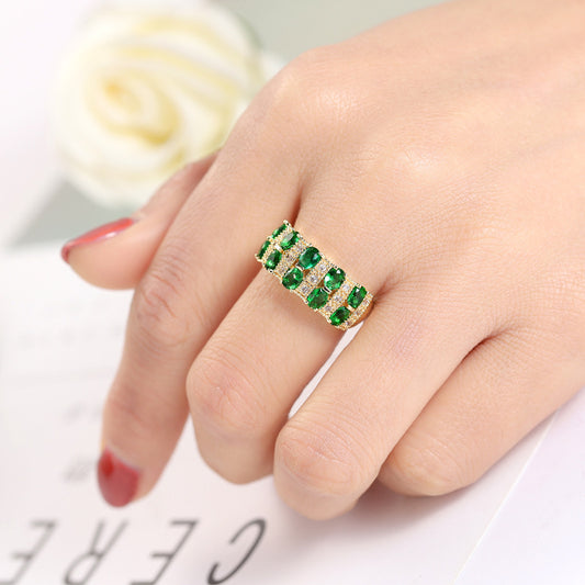 Zircon Ring For Women Copper Jewelry Sparkling Promise Engagement Gift Dainty Fashion Accessory For Daily Wear