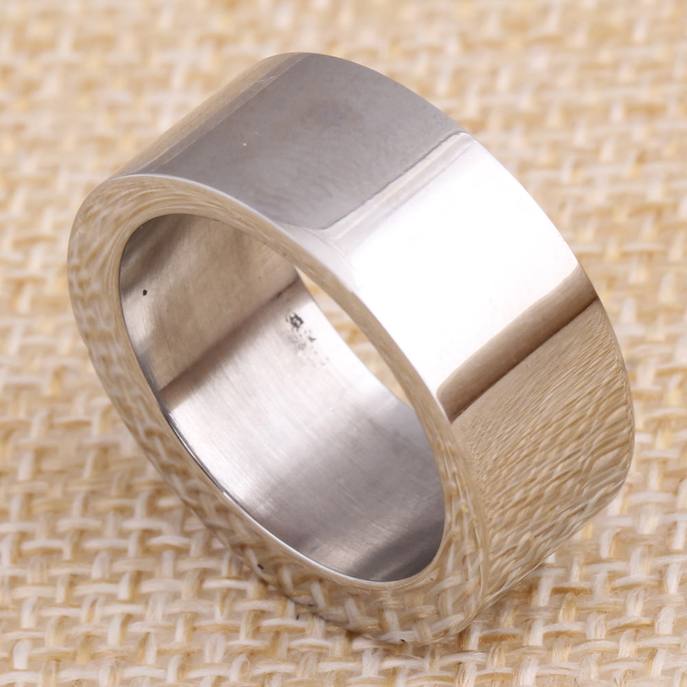 Women Zircon Geometric Ring Titanium Steel Fashion Jewelry European American Design Cubic Zirconia Shine Rings