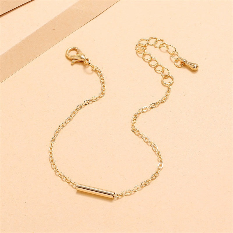 Womens Golden Bracelet Geometric Circle Retro Jewelry Adjustable Metal Bangle Simple Elegant Gift For Her Soon