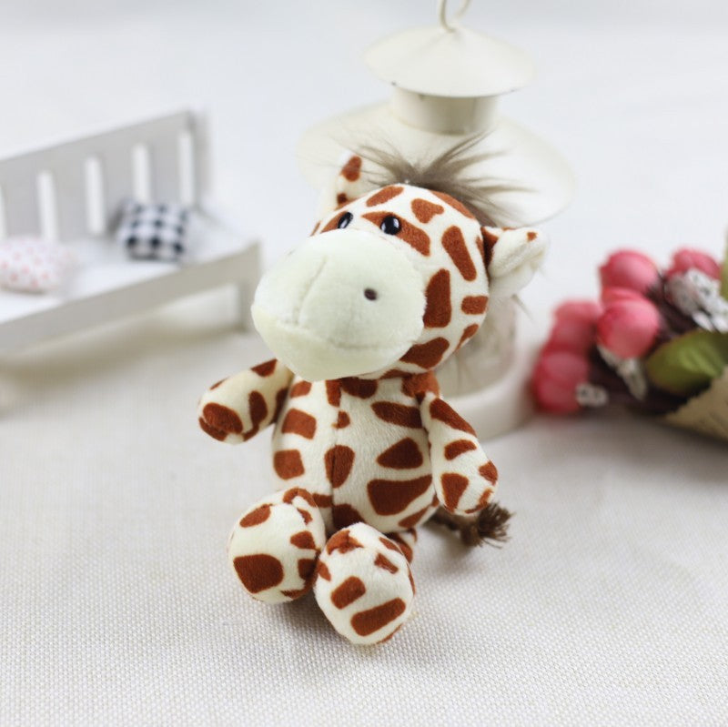 Animal Plush Pendant Hanging Lion Giraffe Hippo Elephant Donkey Calf Soft Cute Plush Toys Great For Kids Rooms