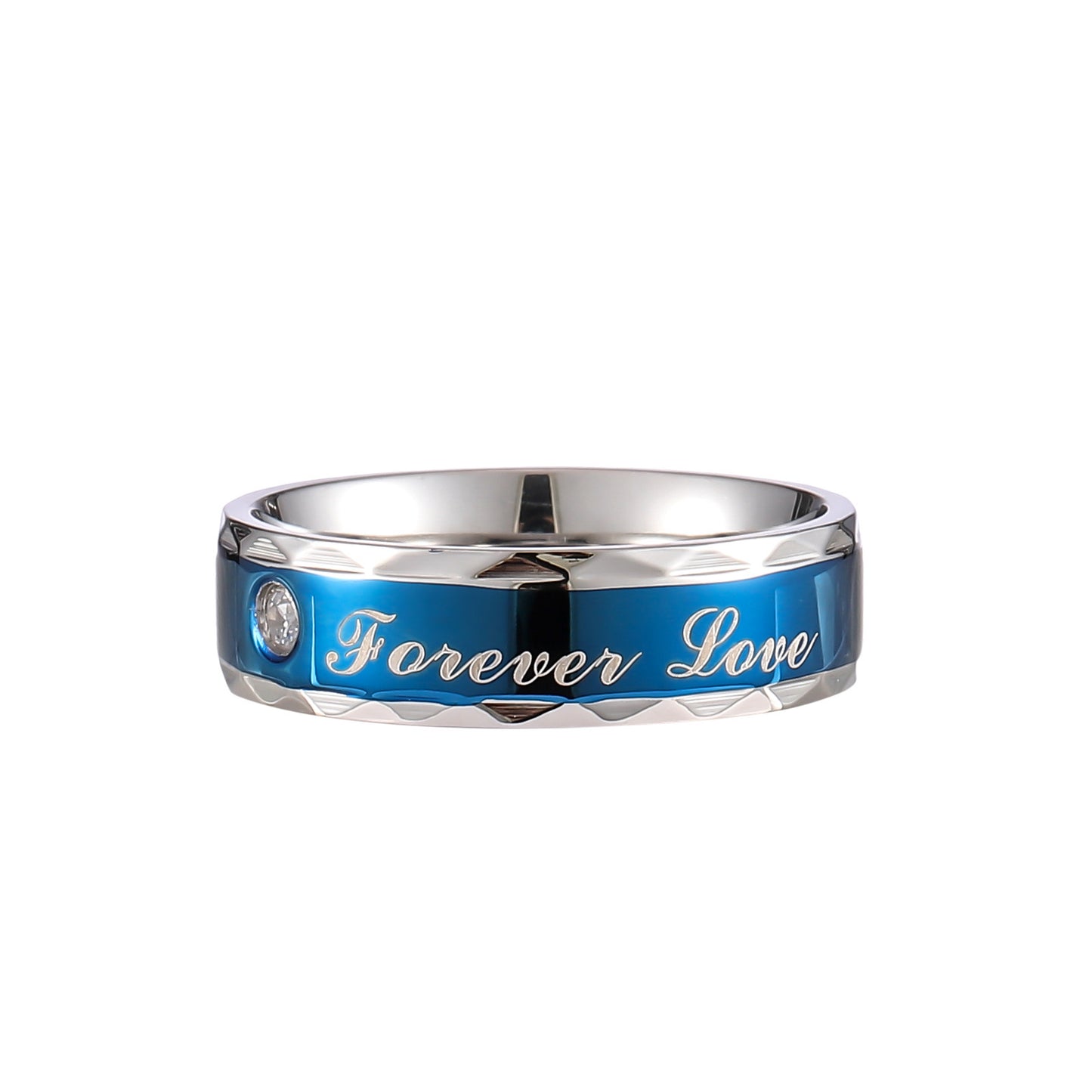 Unisex Stainless Steel Mahjong Ring With Eng Letters And Chinese Characters For Men And Women Casual Band Ring