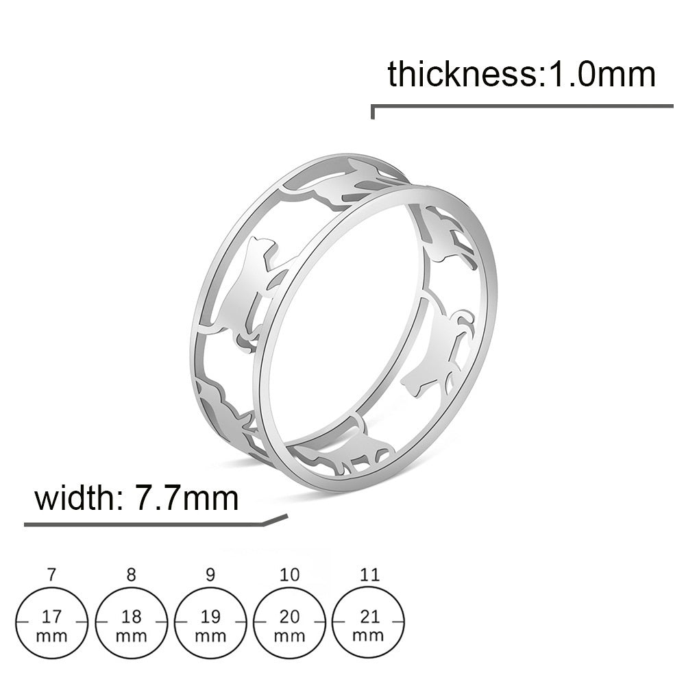 Unisex Stainless Steel Ring Original Electroplated Durable Ring Creative Personality Ring Fashionable Statement