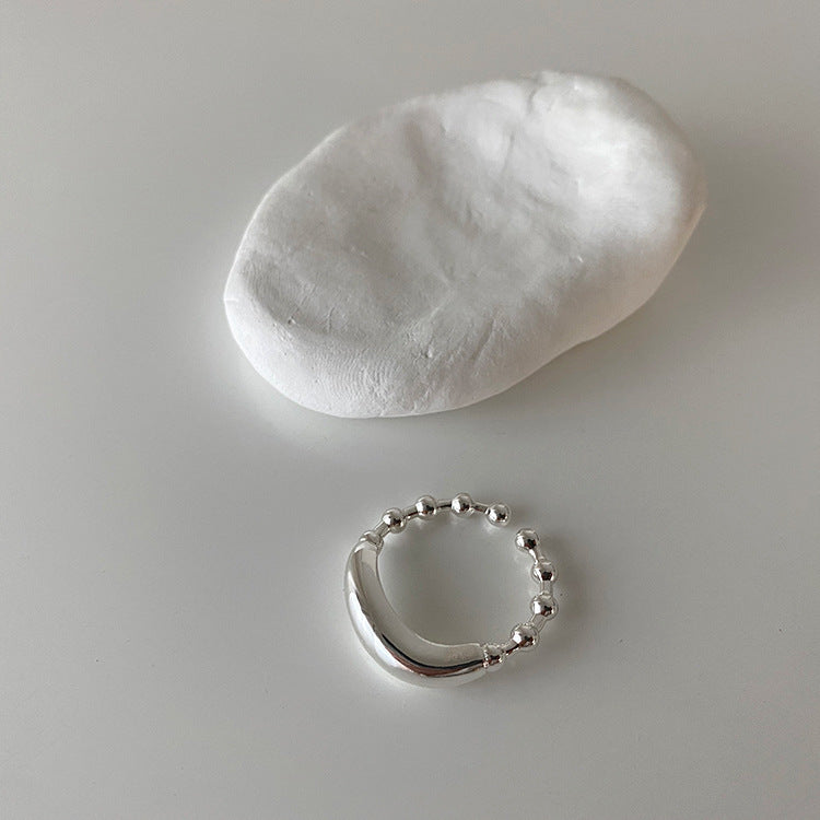 Adjustable Heart Ring Geometric Irregular Element Jewelry