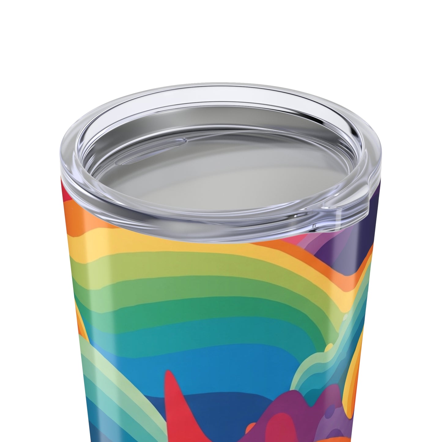 20oz Stainless Steel Tumbler With Printed Artwork Double Wall Vacuum Insulated Leak Proof Spill Resistant Travel