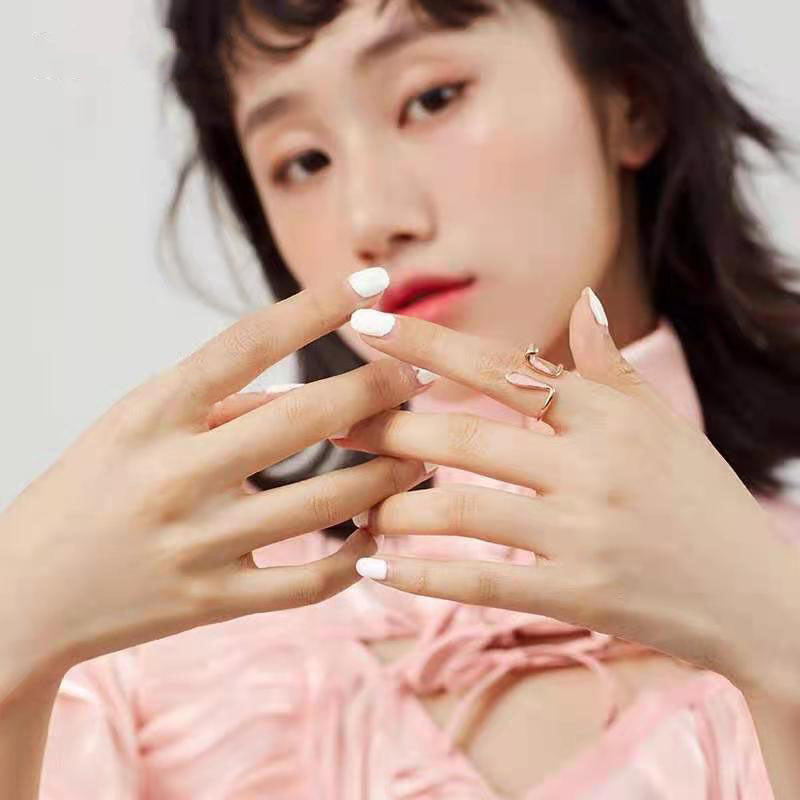 Rose Gold Plated Rabbit Ring Adjustable 925 Silver Jewelry