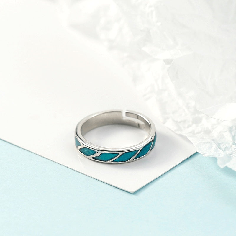 Copper Meteor Shower Couple Ring For Women And Men