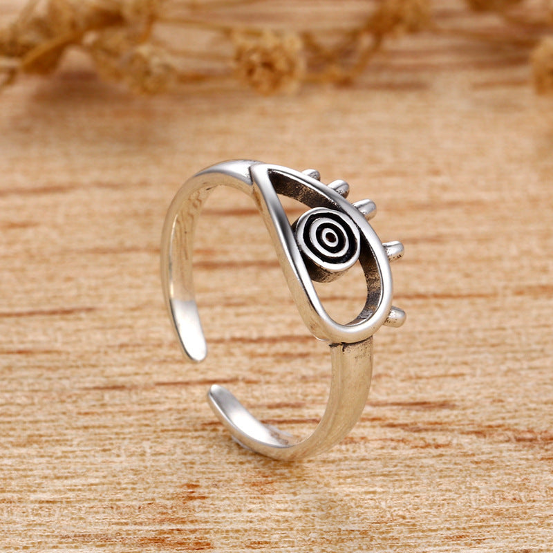 Unisex Sterling Silver Ring 925 Vintage Geometry Design Index Finger Jewelry Exquisite Niche Style Collectible Gift