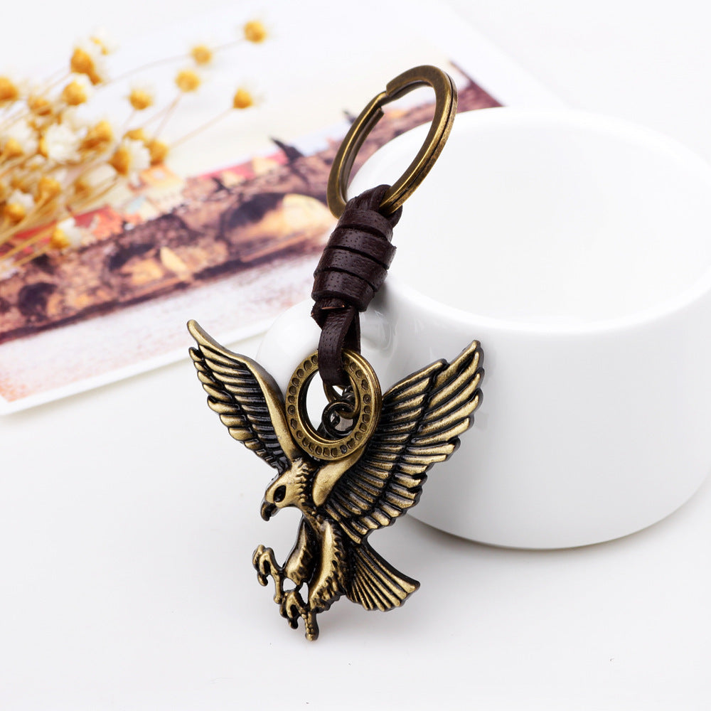 Winged Keychain Gold Finish Durable Metal Car Key Accessory