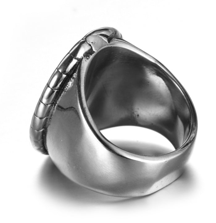 Titanium Steel Signet Ring Never Fade Band Jewelry 316 Steel Ring Baby Material Titanium Material Signet Never