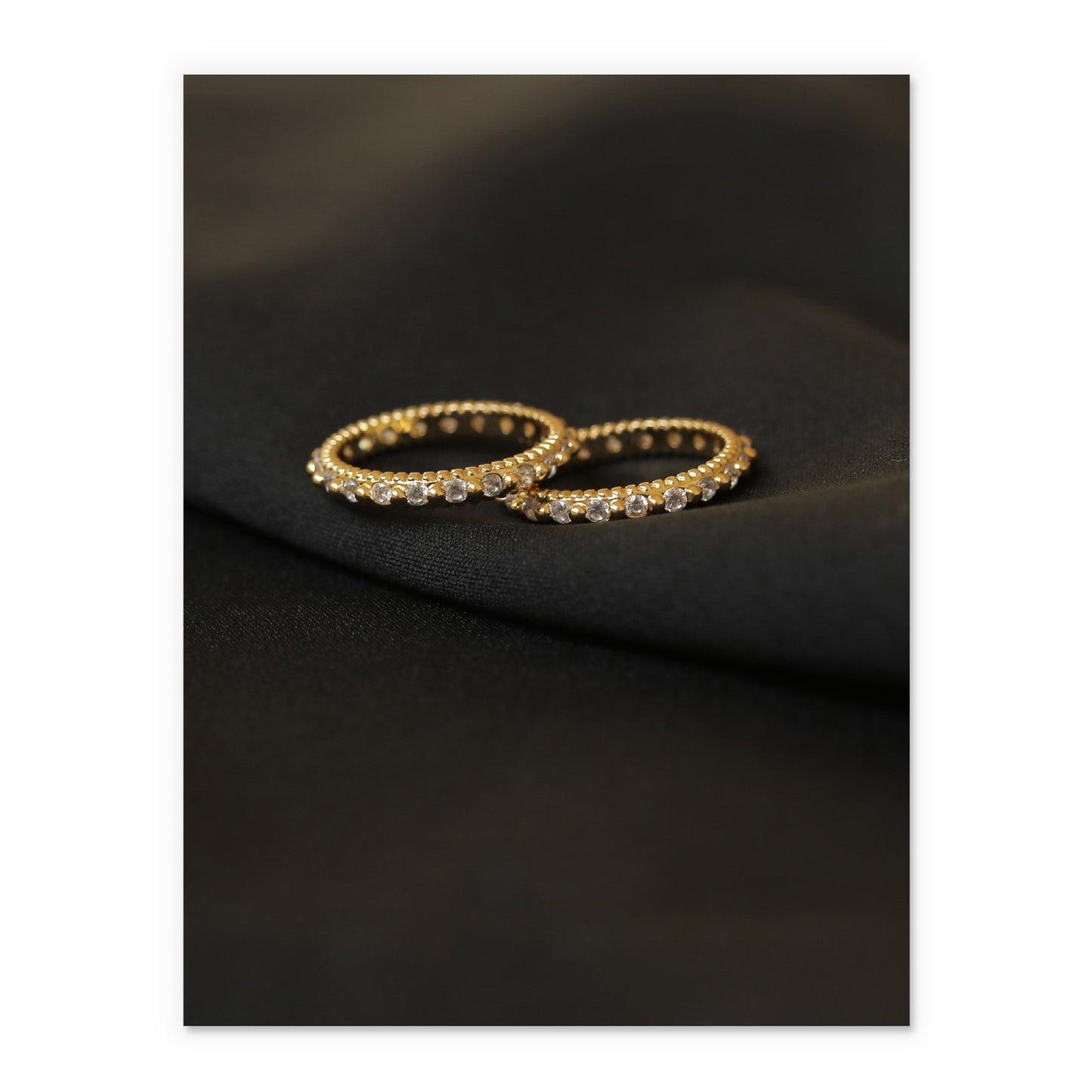 Zircon Inlaid Bracelet Ring