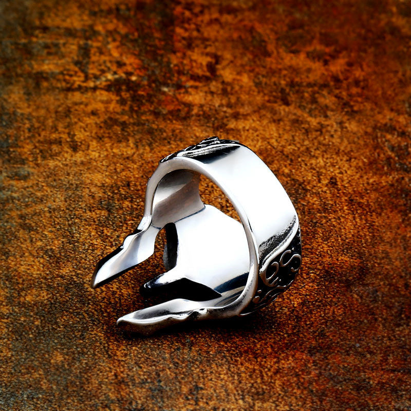 Mens Titanium Steel Ring Vintage Style Jewelry Sizes 7 8 9 10 11 12 13 Durable Ring With Classic Vintage Stylish Looks