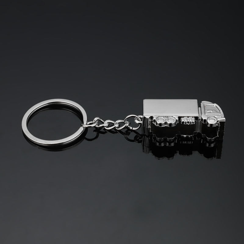 3D Truck Keychain Metal Car Keychain Pendant Zinc Alloy Keychain Novelty Keyring Unique Car Accessory Gift Car