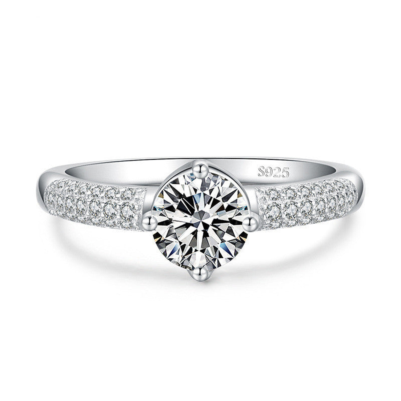 Womens Crown Ring Electroplated Silver Ring Chic Ins Style Jewelry Gift For Her Trendy Fashion Ring Chic Shine