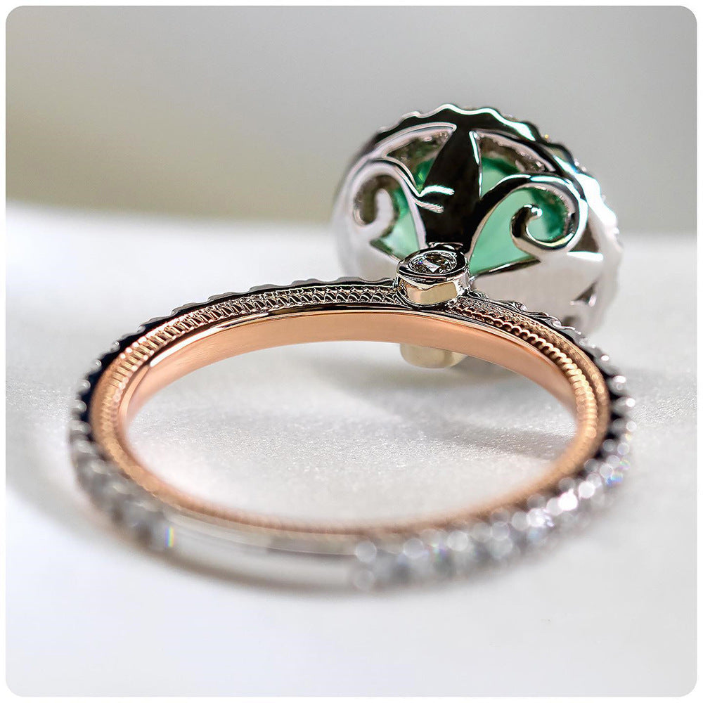 Zircon Ring Silver Plated Copper Jewelry For Women Everyday