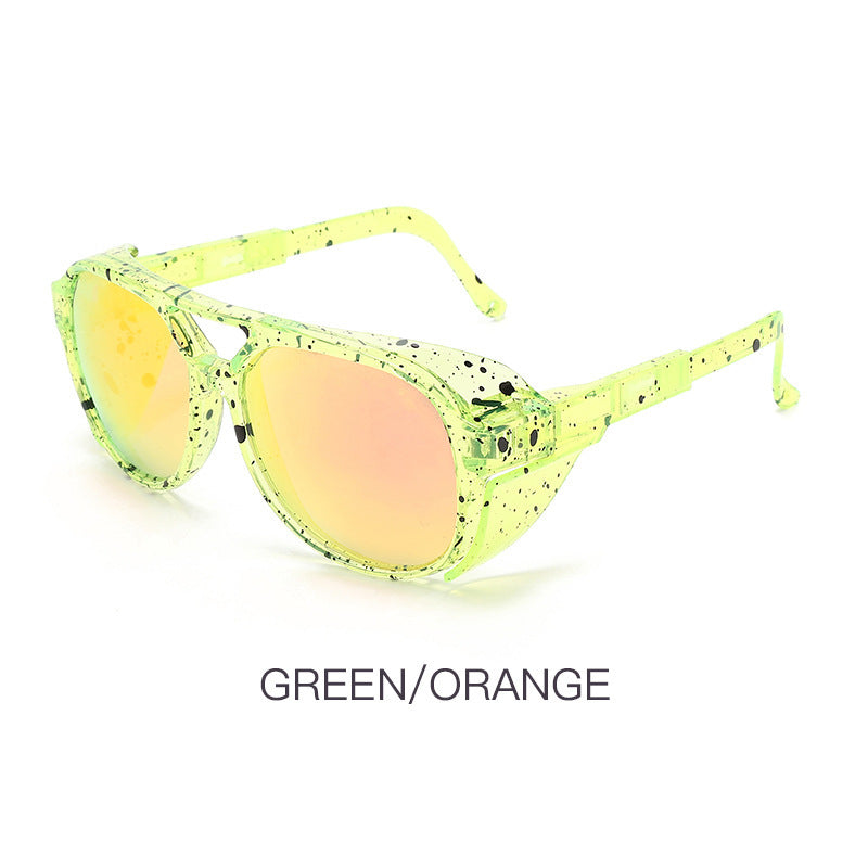 Men Round Sunglasses TAC Lens PC Frame Sun Protection For Driving Cycling Fishing Outdoor Activities Daily Use