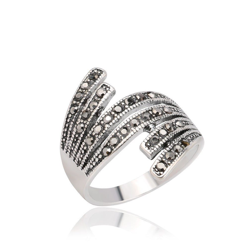 Ethnic Alloy An With Artificial Gemstones Electroplated Finish Gift Pack Individually Wrapped Presentation Ring