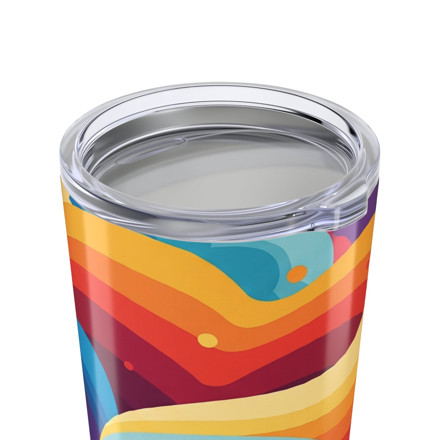 20oz Stainless Steel Tumbler With Double Wall Vacuum Insulation Printed Design Leak Proof For Hot Or Cold Beverages