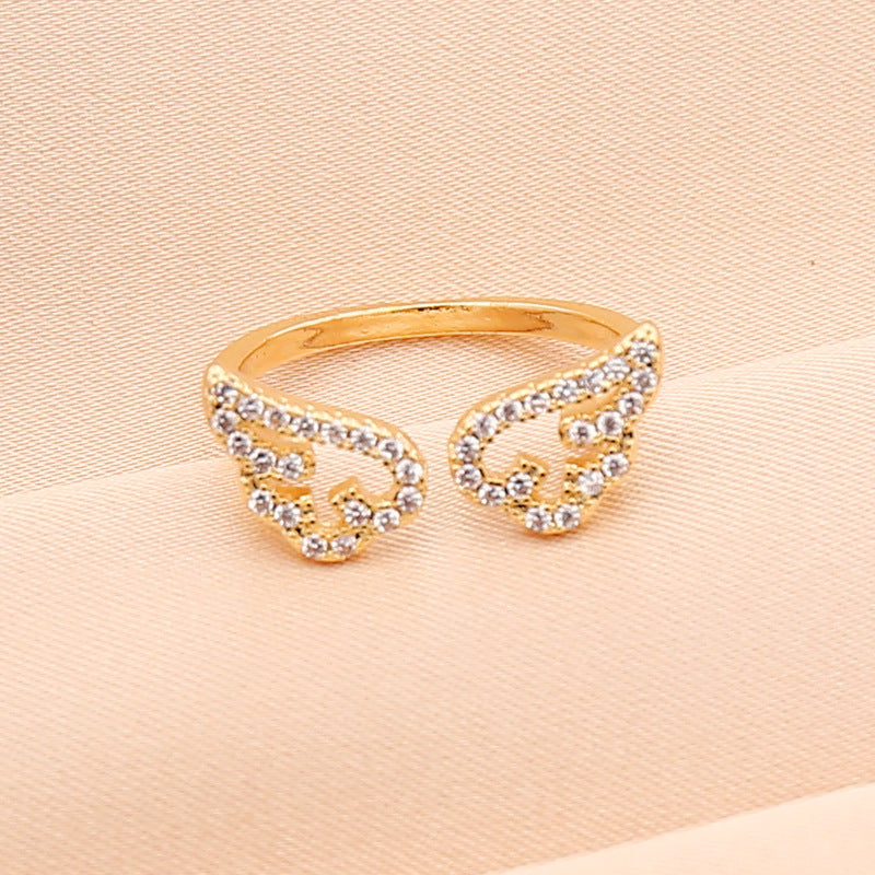 Womens Metal Rings Angel Butterfly Lightning Designs Adjustable Open Jewelry For Festivals And Fashion Accessories