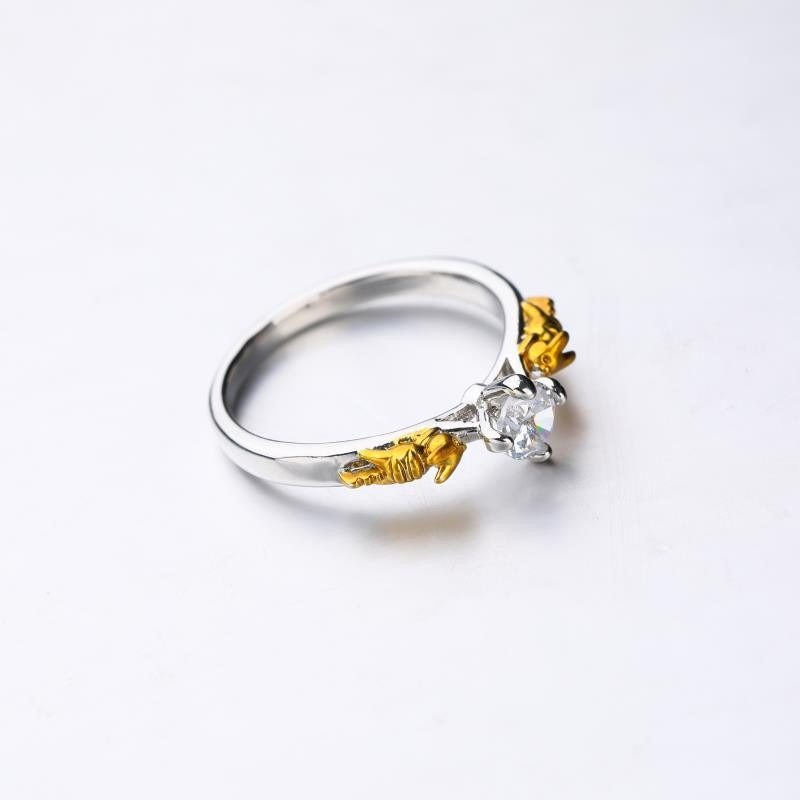 Crystal Crown Ring Cosplay Copper Jewelry Unisex Gift Accessory For Men Women Teens Festival Outfit Durable Jewelry