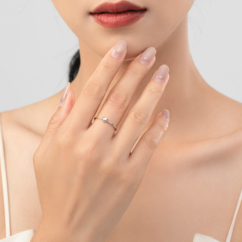 Womens Sterling Silver Heart Ring Elegant And Simple Design Perfect Everyday Wear Special Occasions Affordable